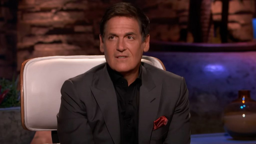 Mark Cuban in Hug Sleep Shark Tank Pitch